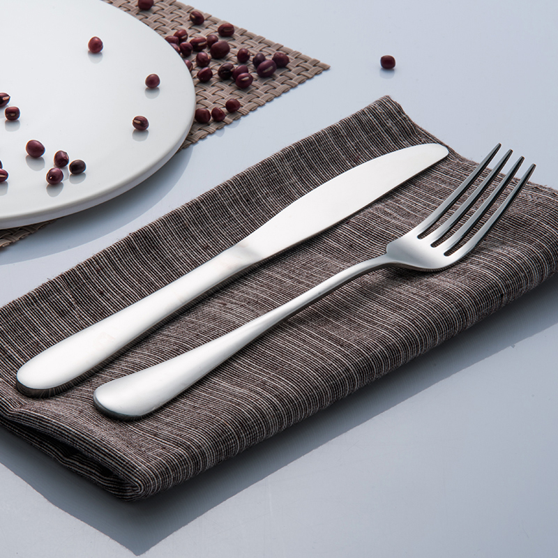 Stainless steel food knife fork