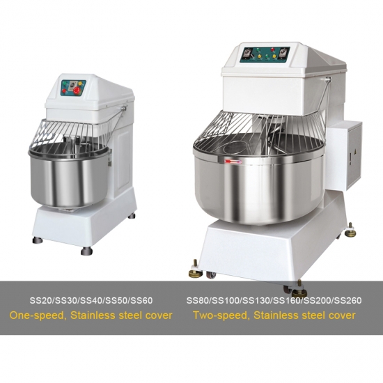 20KG Commercial Two-Speed spiral dough mixer