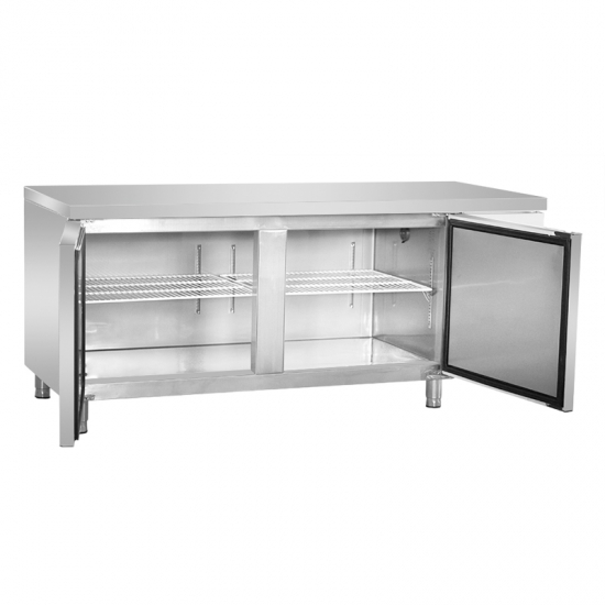 1.8m Commercial Stainless Steel 2 Doors work table refrigerator