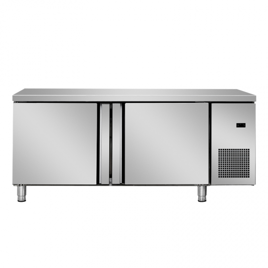 1.8m Commercial Stainless Steel 2 Doors work table refrigerator