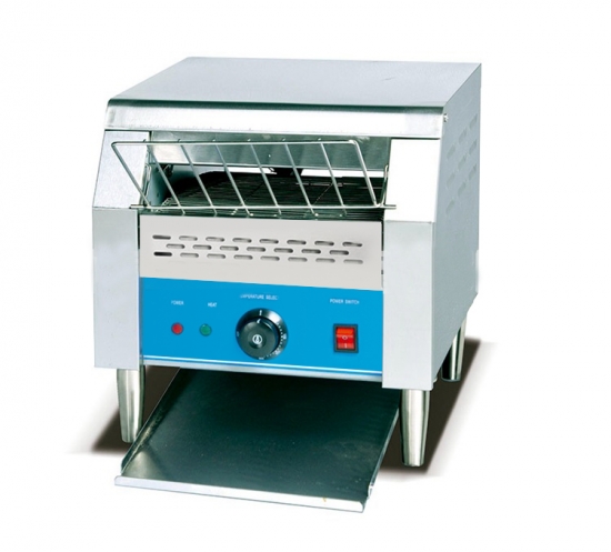 Commercial electric conveyor bread toaster