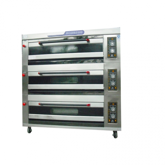 Large double layer glass window Bread oven Commercial electric convection oven