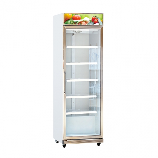 Single glass supermarket cold drink fridge