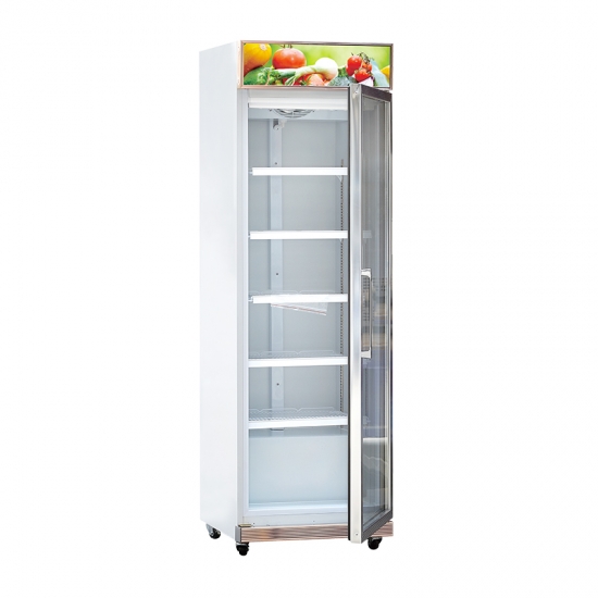 Single glass supermarket cold drink fridge