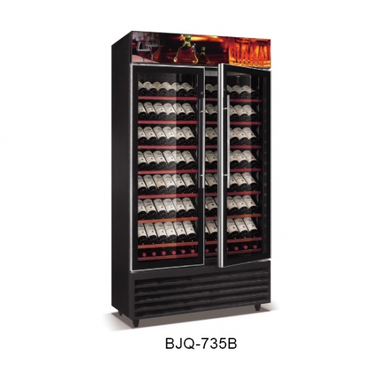 Humidity Control Compressor Upright Refrigerated Wine Cooler