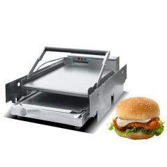 Stainless steel hamburger bun maker