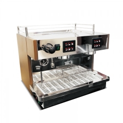 220 volts 50 Hz Semi-automatic Coffee Maker Copper boiler 2 groups commercial Multi-function coffee machine