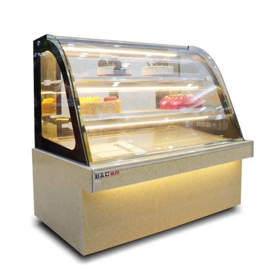 47''  Bakery Cabinet Display Case Glass Refrigerated Cake Showcase 220V 35.6℉-46.4℉ （2℃-8℃）