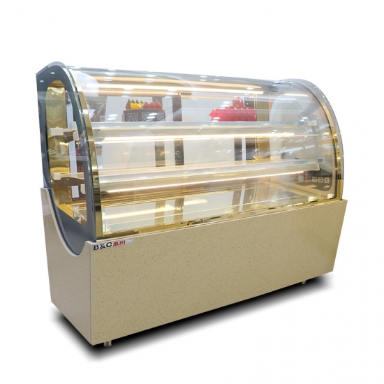 1.5m Arc-shaped cake cabinet cake refrigerator Strong Compressor display freezer