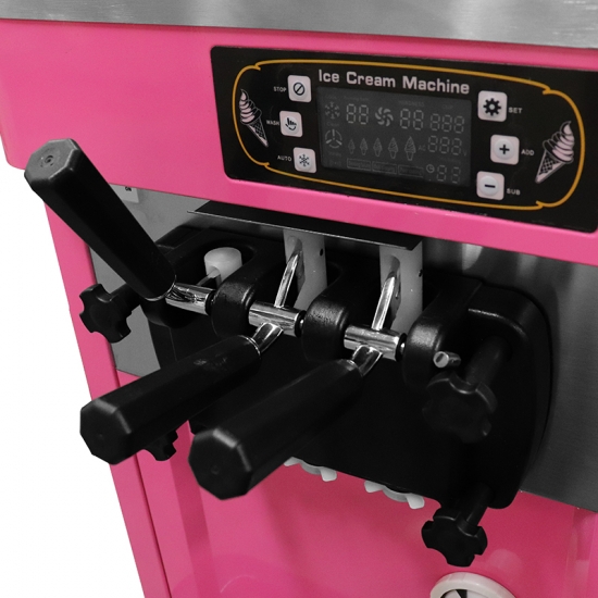 Vertical Fried Soft Ice Cream Maker Making Machine